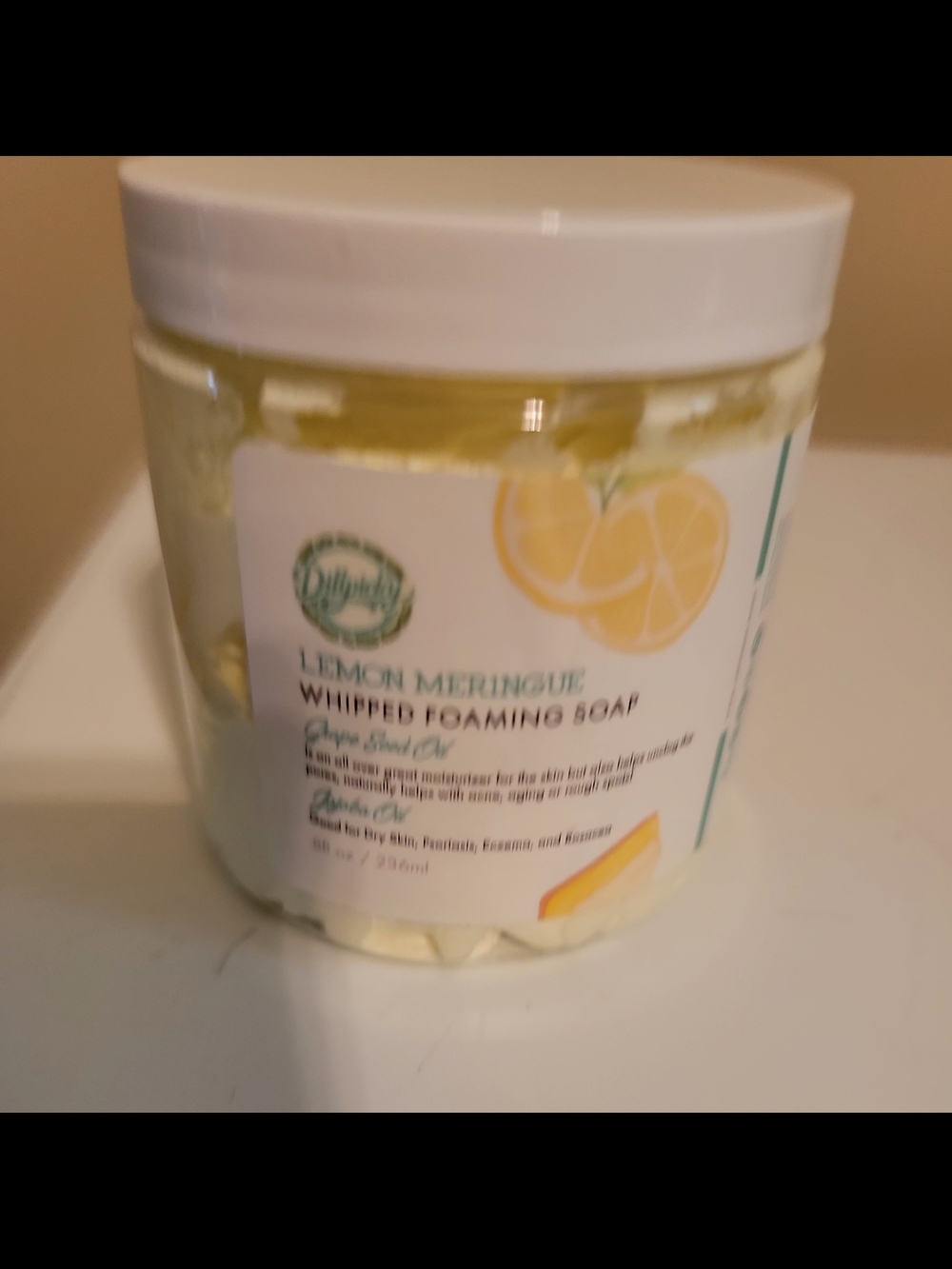 Lemon Meringue Whipped Foaming Soap — Yellow